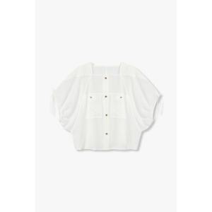 [지컷]스퀘어넥 버튼 블라우스(7255260104)
