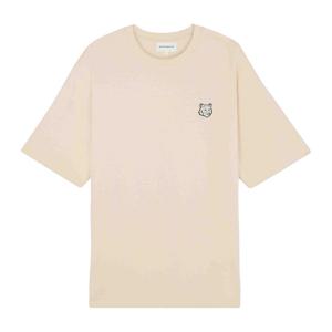 메종키츠네 볼드 폭스 헤드 패치 반팔 티셔츠 LM00107KJ0119 P205