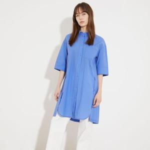 올리비아로렌 MG01 유니크카라 반팔 롱셔츠 VVCNL3M4471