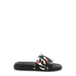 Alexander McQueen 프린트 오픈 토 슬라이드 728243 9035 TP934867368