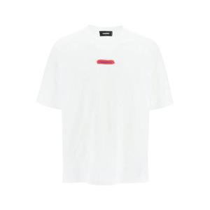 Dsquared2 로고 프린트 크루넥 티셔츠 S74GD1105S22427 100 TP944452588