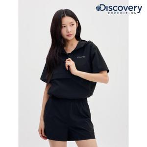 디스커버리 (DWTR92053_BKS) 프레시벤트 여성 폴튼 트레이닝 반팔 아노락 DXNW
