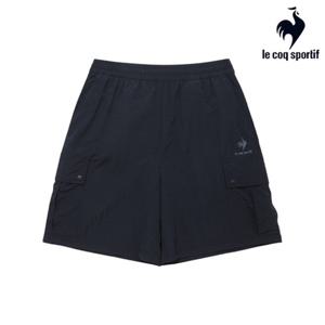 [르꼬끄] 남녀공용 유니 경량 우븐 루즈핏 5.5부 숏팬츠 QQ223LHP42_BLK