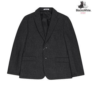 [블랙앤화이트]남성 투톤 캐시미어 혼방 겨울 자켓 0414GXMW_LIGHT GREY