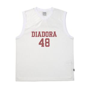 [디아도라]디아도라 로고 메쉬 슬리브리스 WHITE D5221LSL74-WHT