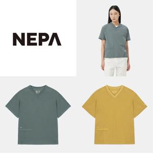 [네파]여성 컴포 쿨 브이넥 티셔츠_7L45367_BP