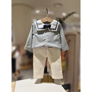 블루독베이비 10 25FW가을신상(MN)빅카라 셔츠형 상하세트 (45A13610091)