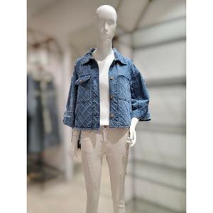 [씨]MARIOSI루주핏 마른모패턴 데님 숏자켓SKJKC0118