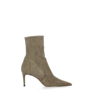 스튜어트 와이츠먼 부츠 STUART POWER BOOTIE 75Suede StrSmokey