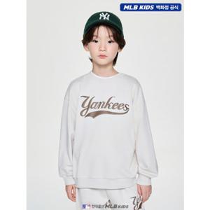 [MLB키즈US] (7AMTB0954-50CRD) 스트릿 베이직 빈티지 레터링 맨투맨 아동맨투맨 키즈맨투맨