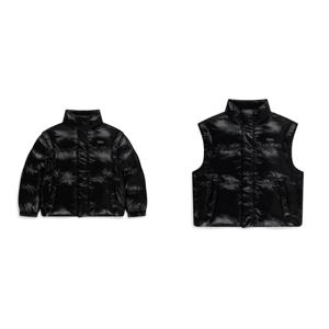 내셔널지오그래픽 키즈 글로시 2WAY 패딩 점퍼 CARBON BLACK (K254UPD020BK)
