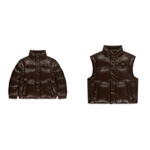 내셔널지오그래픽 키즈 글로시 2WAY 패딩 점퍼 BROWN (K254UPD020BR)
