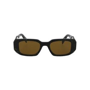 프라다 선글라스 0PR17WS 19D01T BLACK YELLOW MARBLE