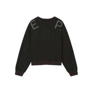 [씨]다크그레이 영문 플로킹 스웨트 셔츠 SHIBI2805