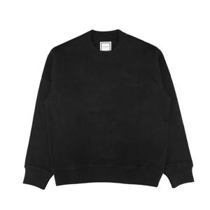 25FW 우영미 W253TS21 723B 자수 라벨 스웨트셔츠 블랙