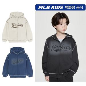 MLB키즈 스티릿 빈티지 레터링 후드집업 (7AHDB0554000)