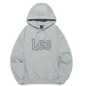 LEE 체인 트위치 로고 후드 티셔츠 B1 LE2503HD03 GR OT