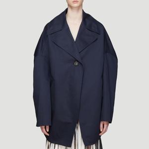 25 FW 마르니 Kimono 기모노 싱글 버튼 와이드 칼라 코튼 린넨 자켓 GIMA0044A0 TCR23