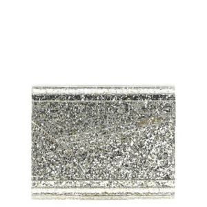 지미추 클러치 파우치 289135115 Silver