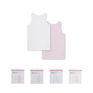 탑텐키즈 MKF5UL2001 여아 코튼스판 탱크탑 2매입