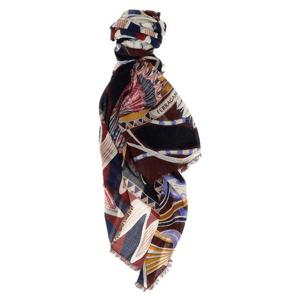 FERRAGAMO Giada shawl 788710NAVYPLUM