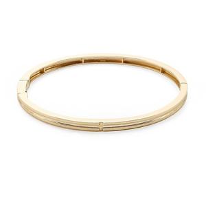 [GB] 크로스 라인 18K GOLD 뱅글 팔찌 (M) LWB25049G