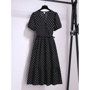 [카라]KARRA 도트크로스리본원피스_A5M1223