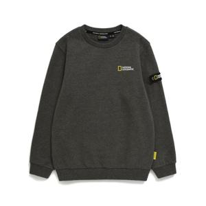 [내셔널지오그래픽 키즈] K234USW920 스몰로고 맨투맨(기모) CGREY