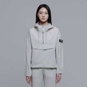 N241WFT180 여성 우븐 스트레치 후디 아노락 MOURNING BEIGE