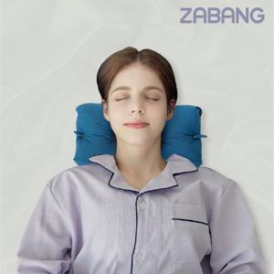 자방 더블레이어 부드러운 편백 베개 높이조절 디스크 일자목 낮잠 큐브 낮은 경추목 40X60