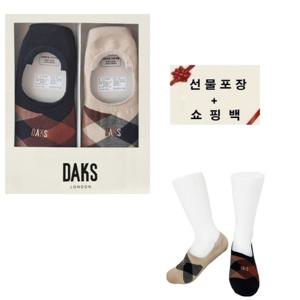 [닥스(양말)]닥스숙녀 인비져블 닥스 큰체크 2족세트 24930