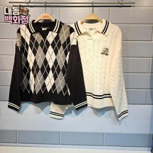 유솔대동백화점 DP01 하이틴아가일풀오버 ULKA24T51