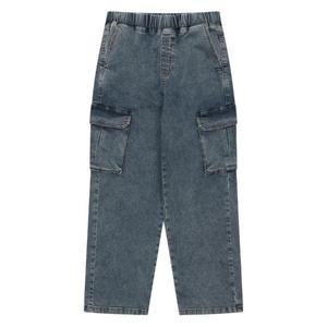 에꼴리에 세이브존03 공용 와이드 입체 카고 블루진 24C1207-BL