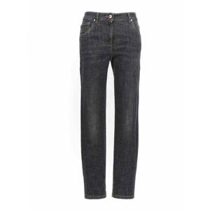 [BRUNELLO CUCINELLI] 라프리마 여성 부츠컷 스키니 진 MP065P5679C8341 블랙 /8