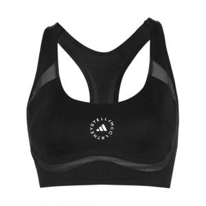 [ADIDAS x STELLA McCARTNEY] 라프리마 여성 sportswear 바이 Stella McCartney 로고 프린트 스포츠 브라 IB5520 블랙 /9
