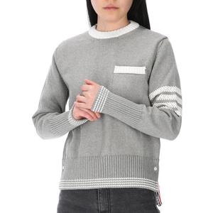 사선완장 FKA453A Y3017 055 톰브라운 4바 포인텔 저지 크루넥 풀오버 니트