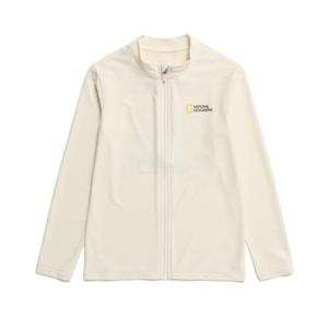 내셔널지오그래픽키즈 K232URG520 스몰로고 백그래픽 집업 IVORY