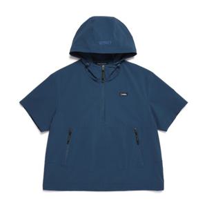 N252UFT941 아델리 경량 우븐 반팔 아노락 TURQUOISE
