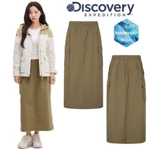 [디스커버리] 2025 S S 여름 DWSK95053BGD 프레시벤트 여성 코튼블렌드 스트링 카고스커트