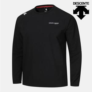 [데상트] 러닝 에센셜 우븐맨투맨 SP123RWH21BLK0 긴팔티