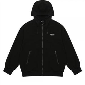 소이 HC04 봄 가을 블랙 나일론 스판후드점퍼 24s5101