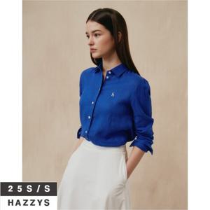 헤지스여성 HSSH5BC30 [아이코닉] 린넨 셔츠