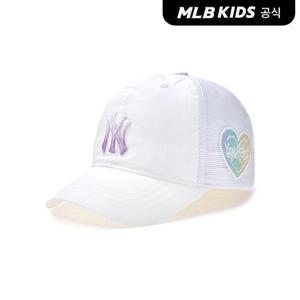 [MLB키즈 공식] 25SS 샤인 그라운드 메쉬 볼캡 NY (Ivory) 7FCP85S53-50IVS