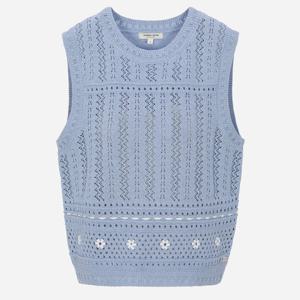 [써스데이아일랜드][여성]손자수 니트 베스트(T252MVT138W)