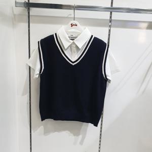 [소이]셔츠 레이어드 니트조끼 25M5051_KG