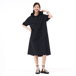 [체이스컬트]여성 경량 후드 반팔 원피스-EBRG6172C03