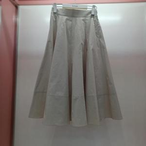 Latium HC06 국내생산 허리반밴딩 플레어 플리츠 헵번 시슬리 스커트 T2523sk05B