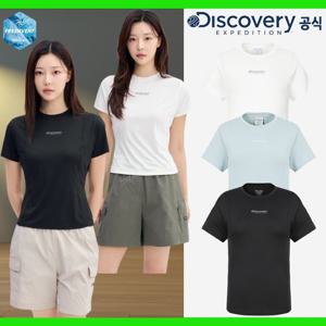 디스커버리 25SS 프레시벤트 여성 슬림핏 절개 반팔티셔츠 라운드 DWRS96053-JDGS