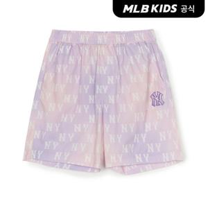[MLB키즈 공식] 오로라 모노그램 5부 우븐 팬츠 NY (L.Lavender) 7ASMM0153-50LD