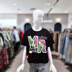 [르니앤맥코이] 네온 큐빅 면 실크 시보리 티셔츠 MM06TS419